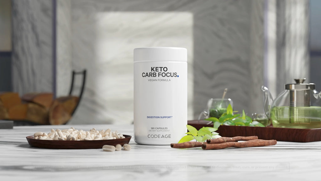 Formule Keto Carb Focus avec thé vert, cannelle et haricot blanc