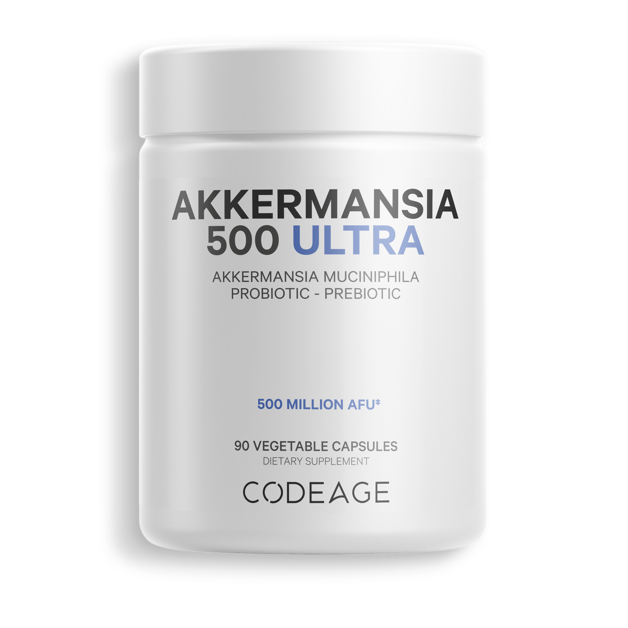 Codeage Akkermansia Muciniphila 500 Million AFU Probiotic Chicory Inulin Supplement Prebiotic Chicory Root Fiber