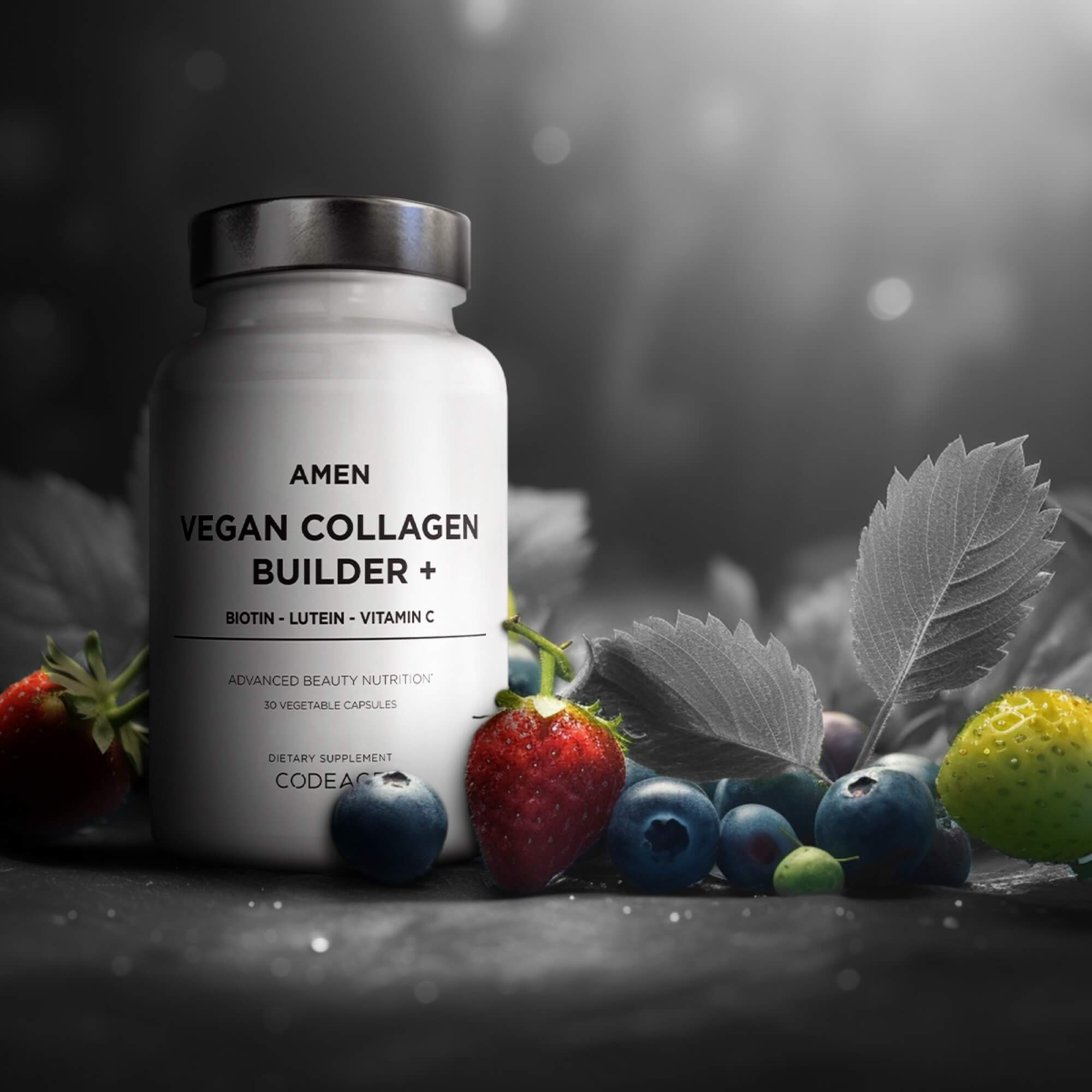 Amen Vegan Collagen Builder Supplement Biotin Vitamin C Lutein