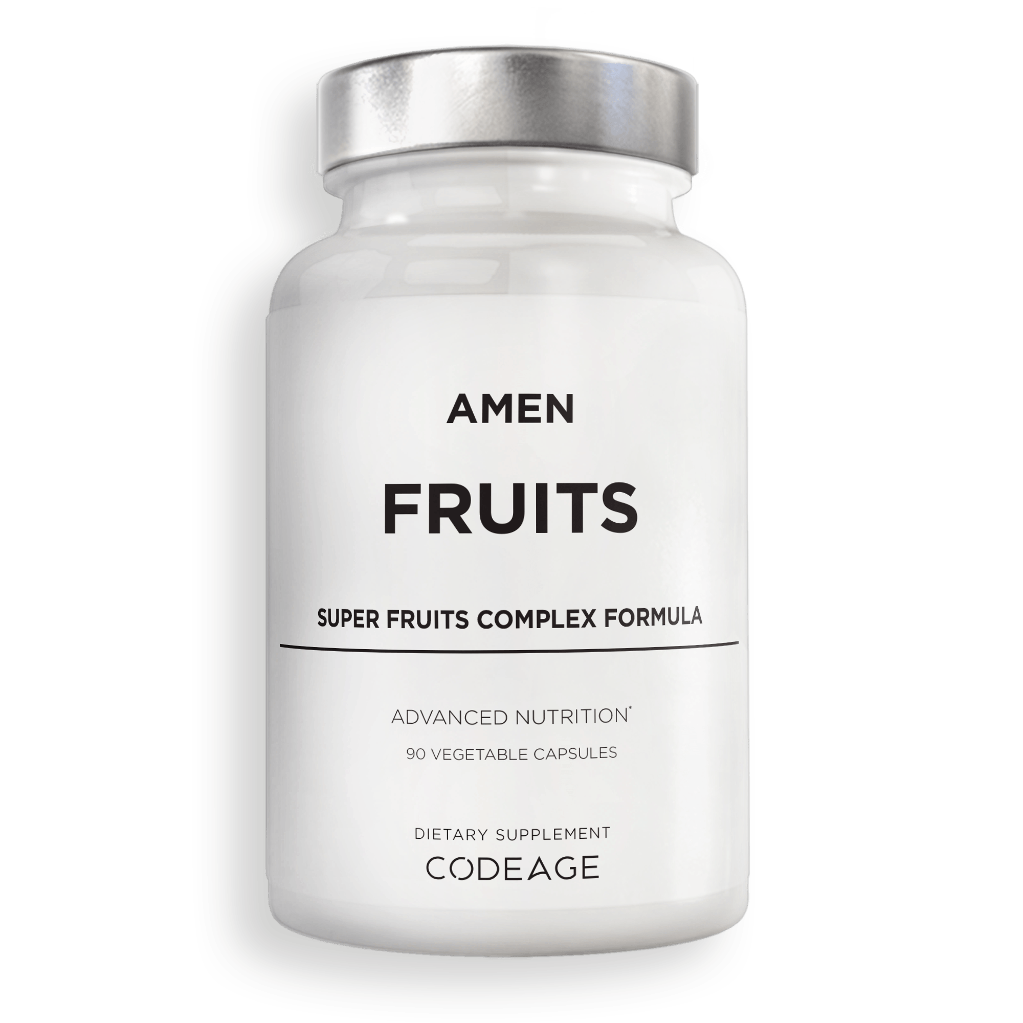 Amen Fruits Vitamins Supplements, Raw Whole Fruits Daily Multivitamin Capsules, Berries Vegan Blend, Antioxidant Polyphenols Red Superfood & Flavonoids Tropical Fruit Extracts, Non-GMO