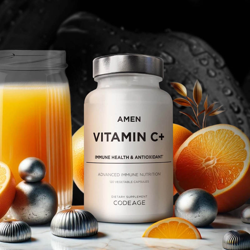 Amen Vitamin C+ Supplement with juice and fruit