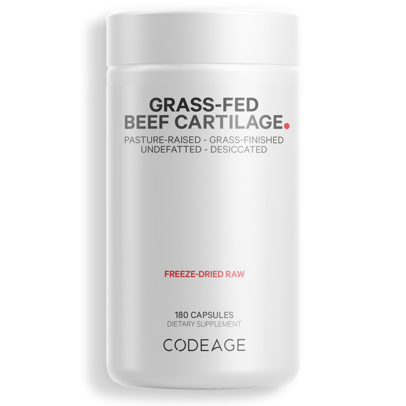 Codeage Beef Tracheal Cartilage Supplement, Grass Fed Pasture Raised Bovine BSE Free