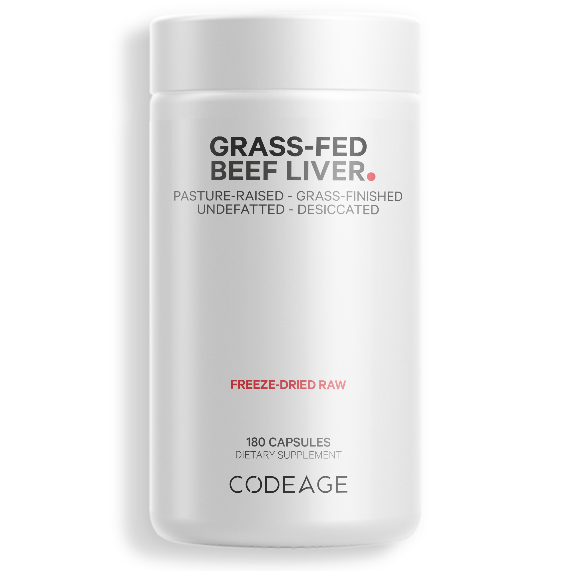 Codeage Grass-Fed Pasture-Raised Beef Liver Supplement, Bovine Superfood Glandular Extracts Non-GMO