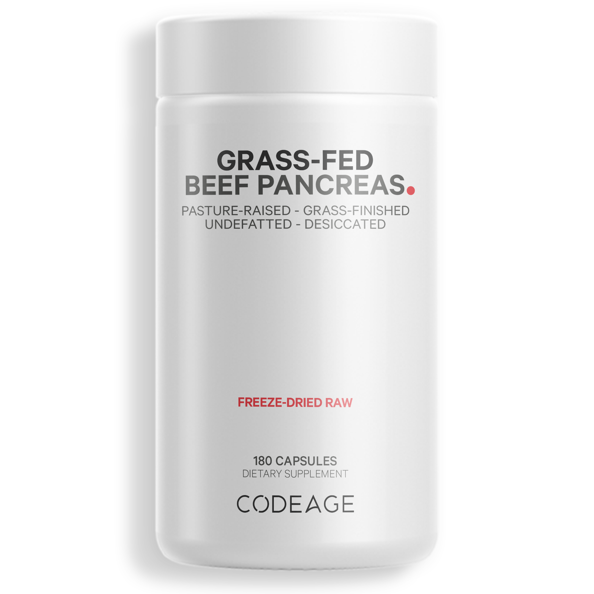 Codeage Grass Fed Pasture Raised Beef Pancreas Supplement Bovine Superfood Glandular Extracts