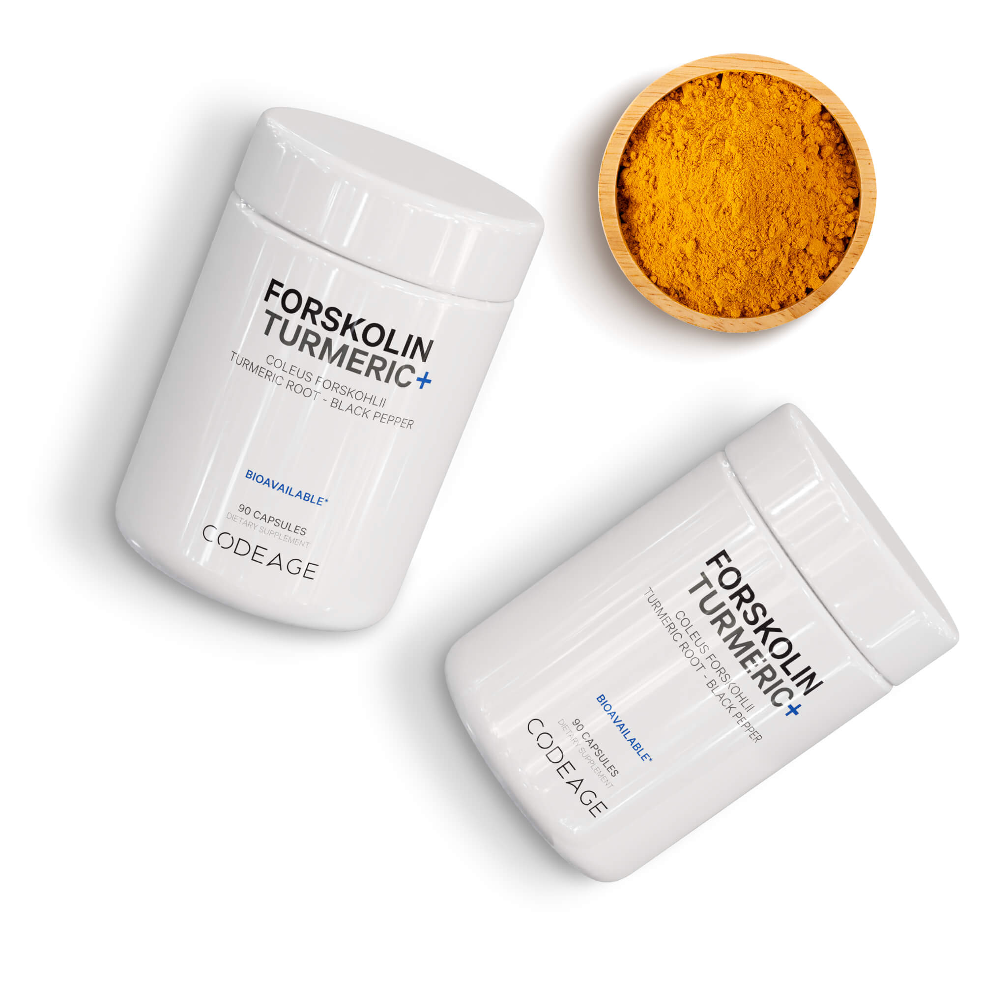 Codeage Forskolin Turmeric supplement feel diffrent model