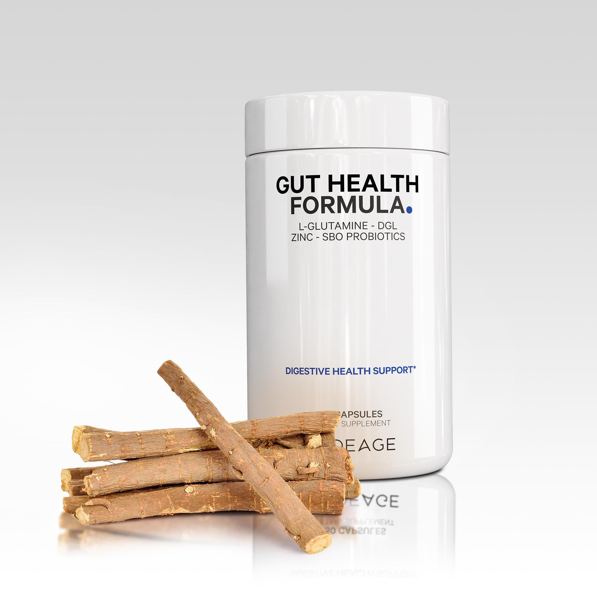 Codeage Gut Health Formula Supplement L-Glutamine Zinc DGL Probiotics 1 (1) Turkey Tail Mushroom