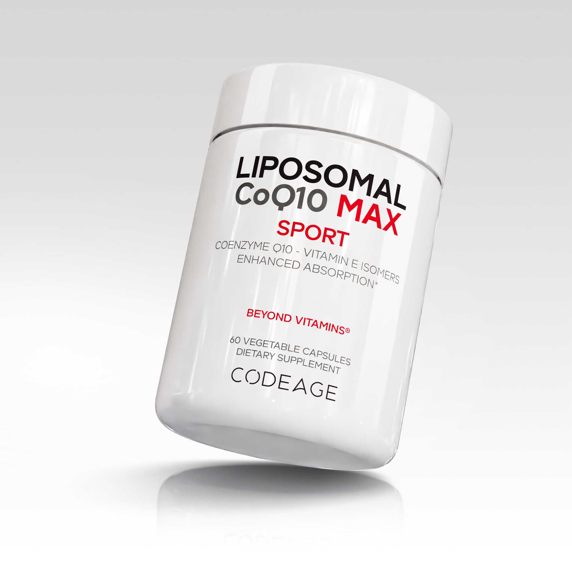 Codeage Liposomal COQ10 MAX Supplement Formula Heart Health Vitamin E Isomers Supplement