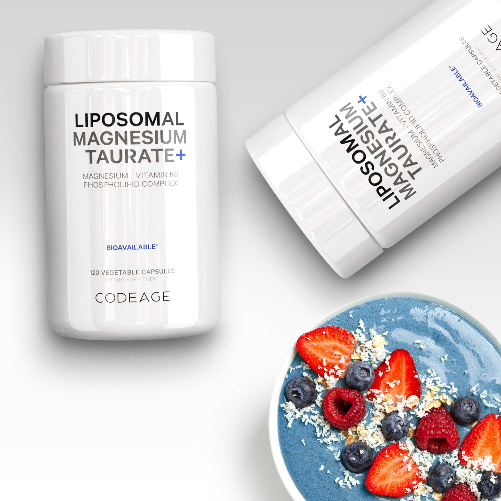 Codeage liposomal magnesium taurate supplement phospholipid complex