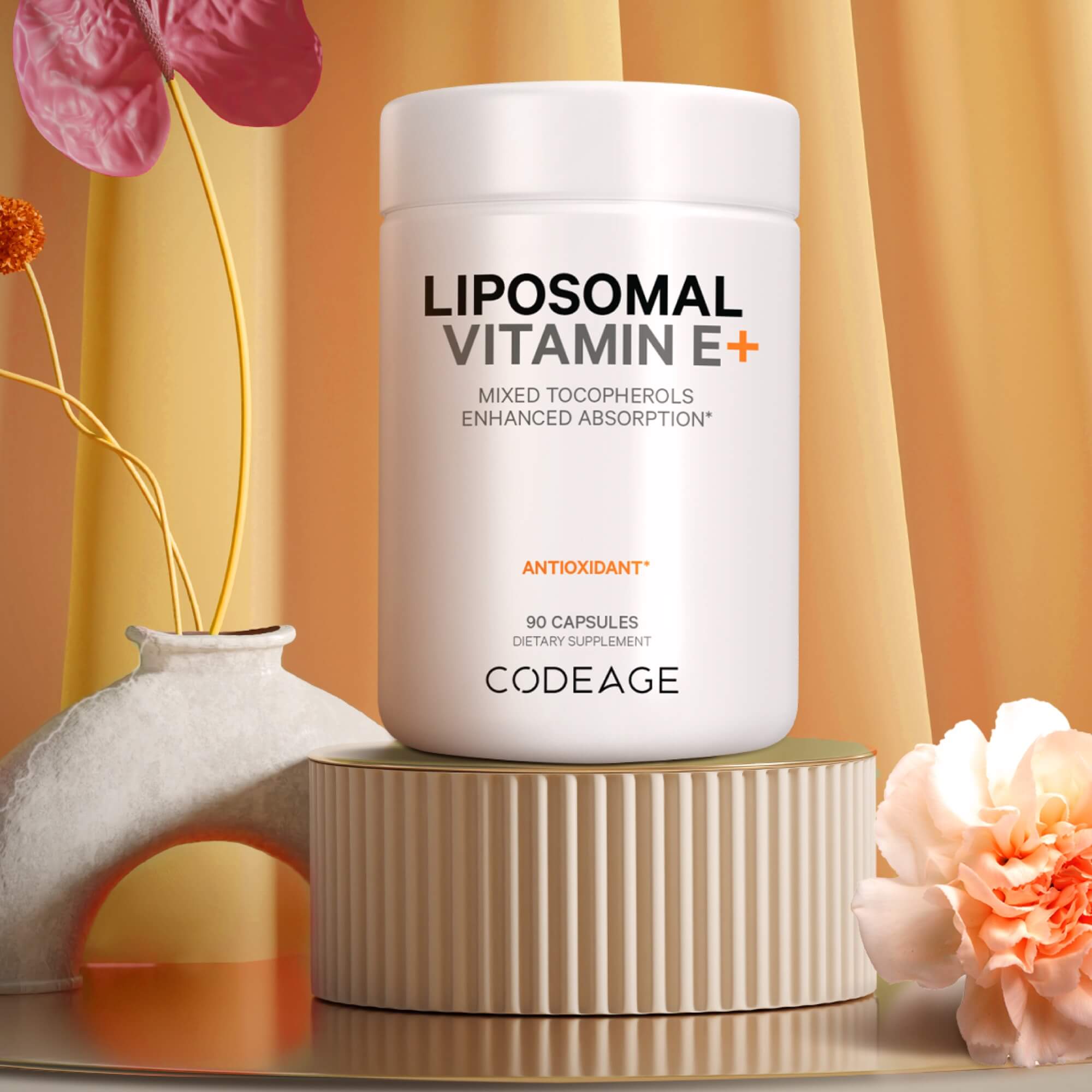 Codeage Liposomal Vitamin E Tocopherols Supplement alpha beta delta gamma