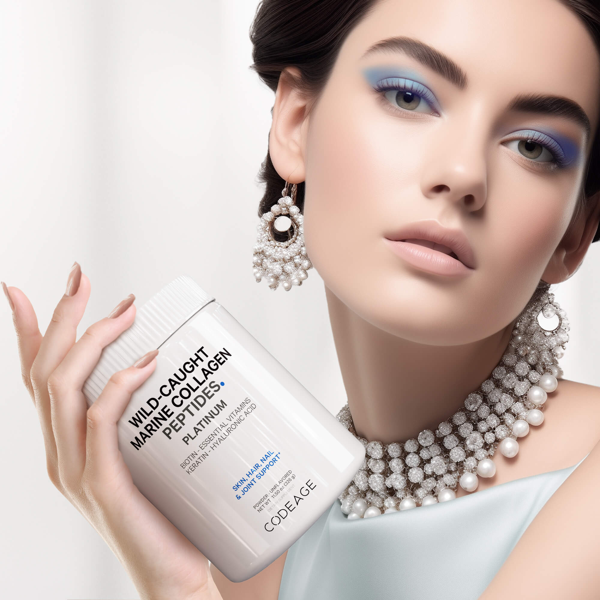 Codeage Marine Collagen Biotin Powder Keratin