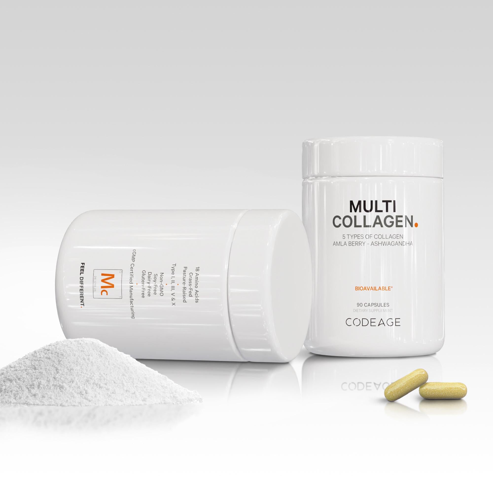 Codeage Grass Fed Multi Collagen Capsules Supplement