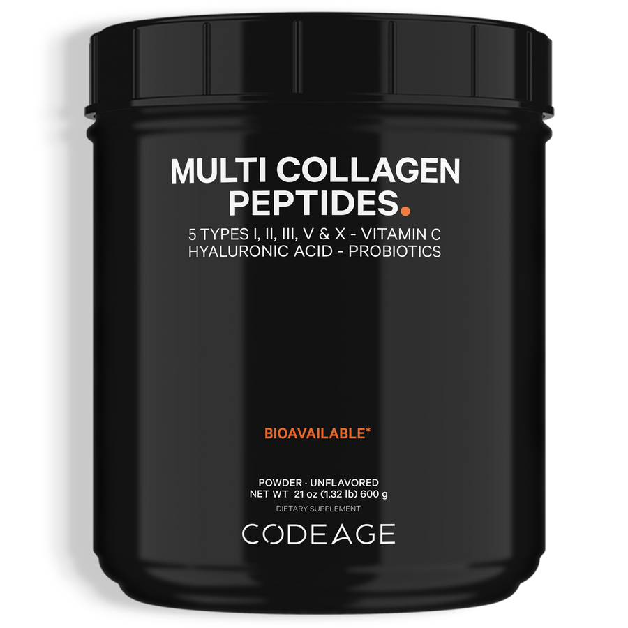 Multi Collagen Peptides Powder + Probiotics Black Edition Large