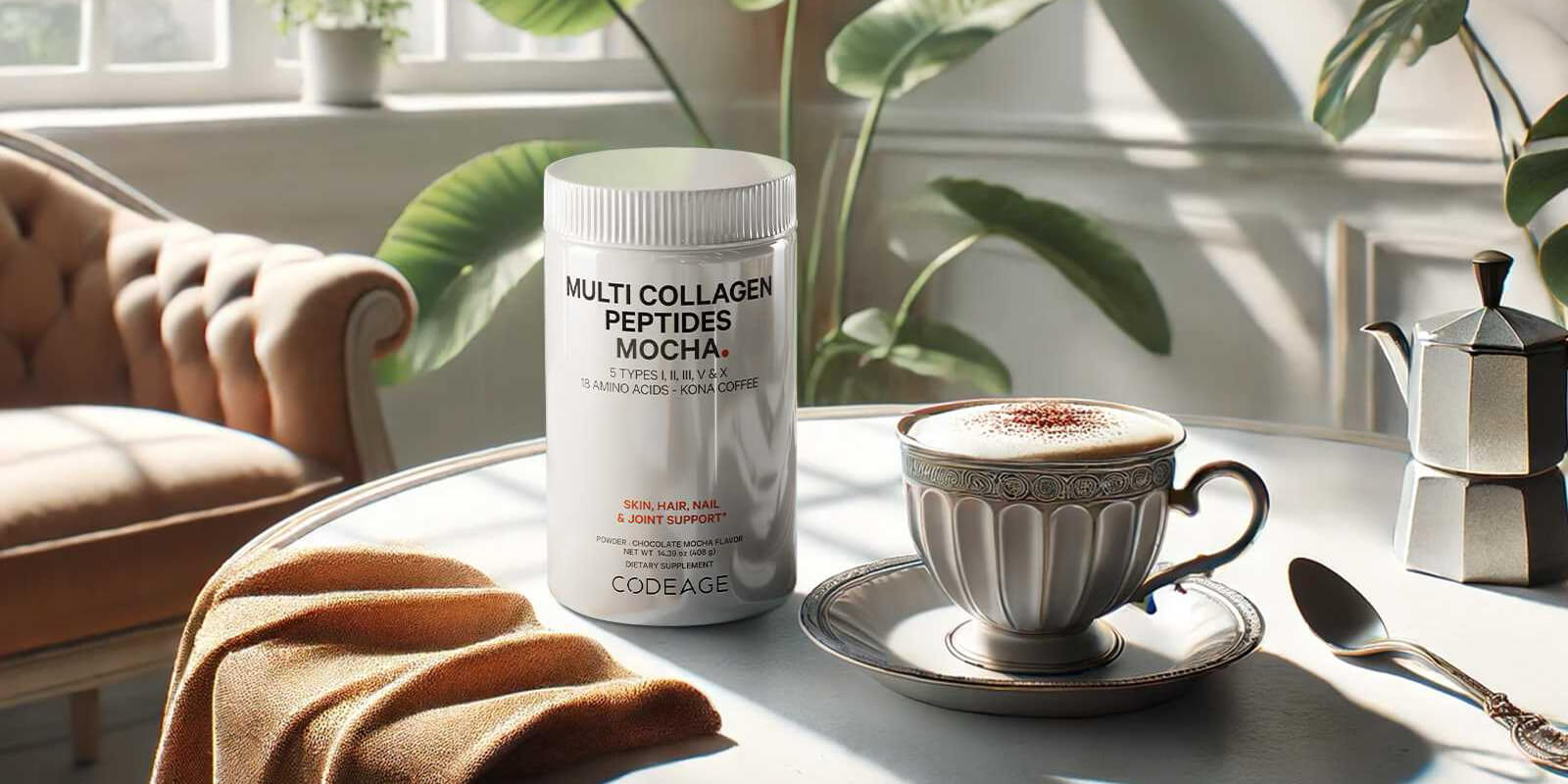 Codeage Multi Collagen Peptides Mocha Supplement