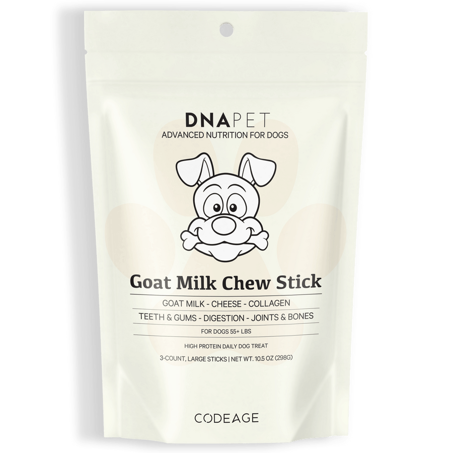 DNA PET Goat Mil Chew stick supplement for dogs