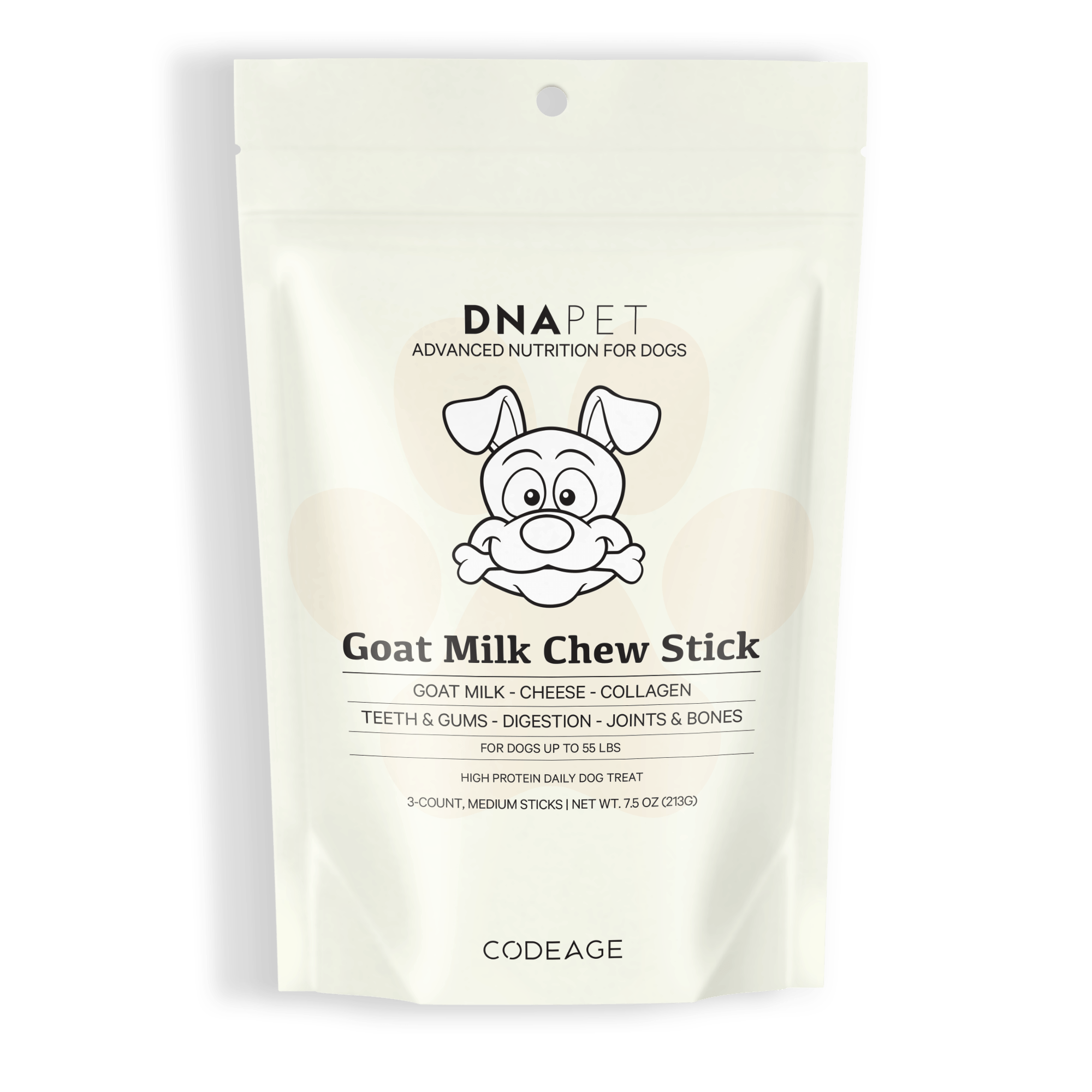 DNA PET Goat Milk Chew stick for dogs medium