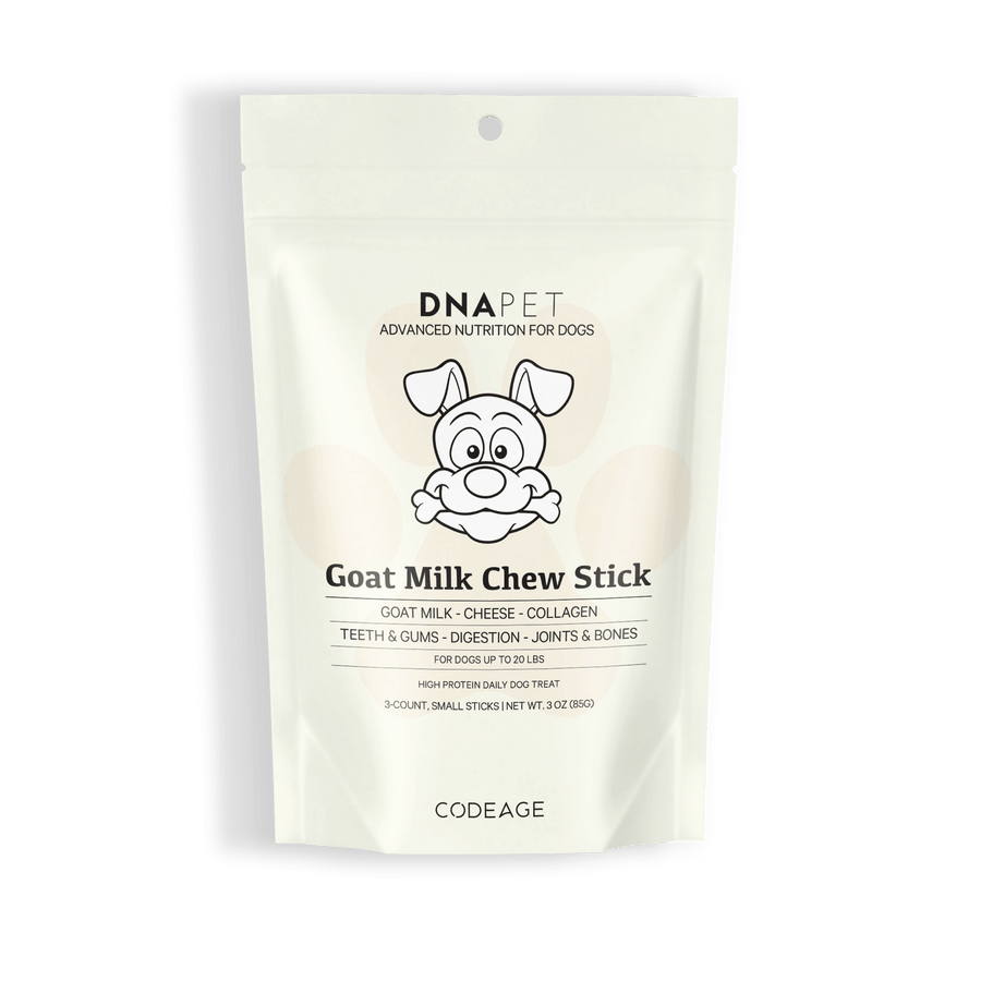 DNA PET Goat Milk Chew Sticks Cheese Recipe for Small Dogs Beef Collagen Peptides High Protein Daily Treats for Dogs