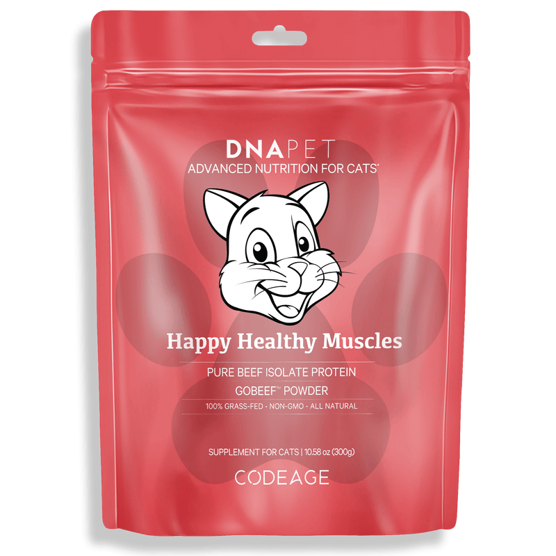 DNA PET Happy Healthy Muscles Beef Protein Isolate for Cats Supplement