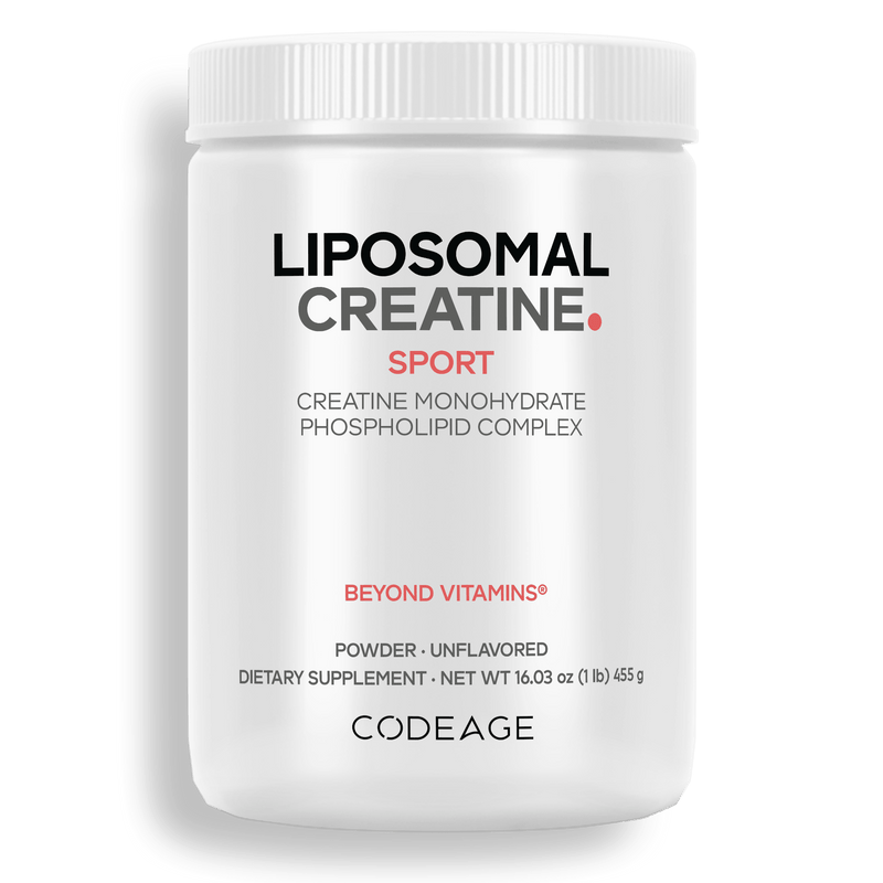 Codeage Liposomal Creatine Monohydrate 5000 mg Powder Supplement, Sport Nutrition, Phospholipid Complex from Non-GMO Sunflower Oil