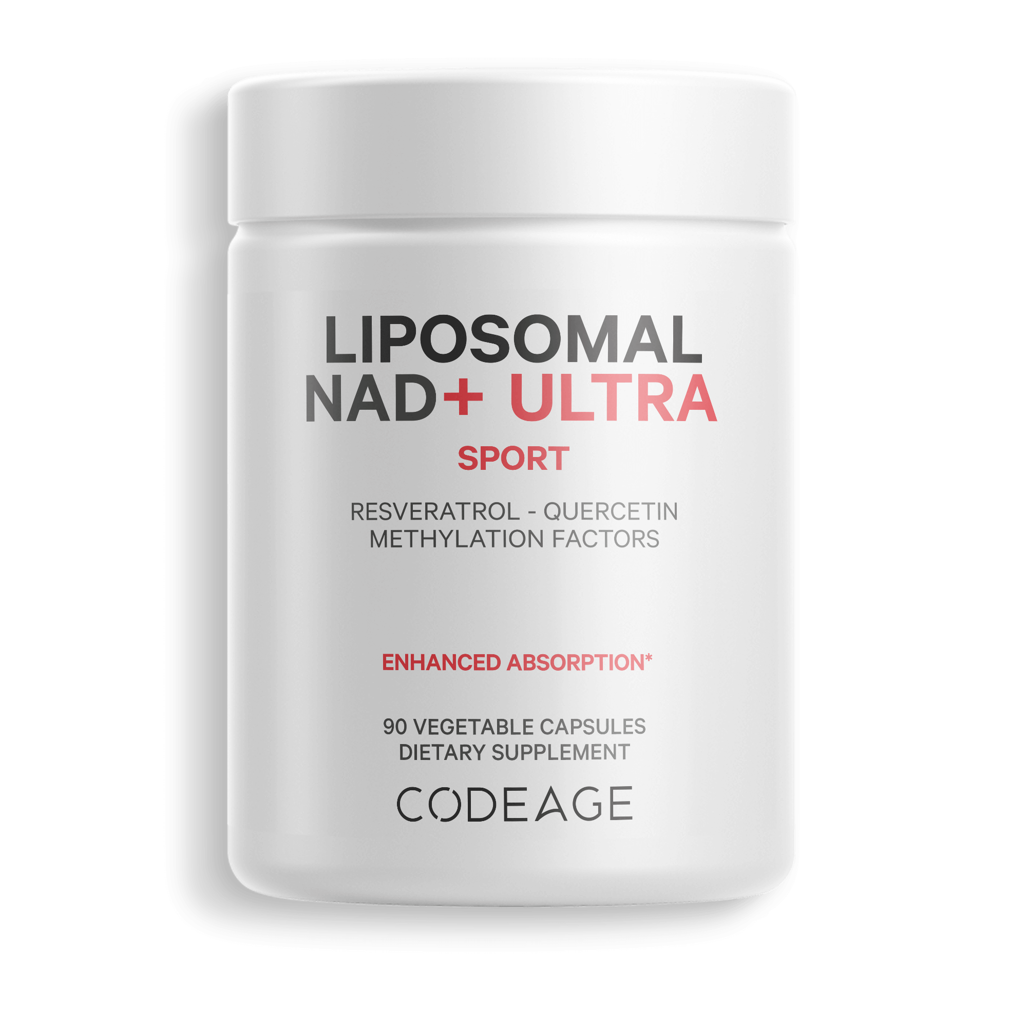 Codeage Liposomal NAD+ Resveratrol Betaine Vitamin B12 Healthy Aging Supplement