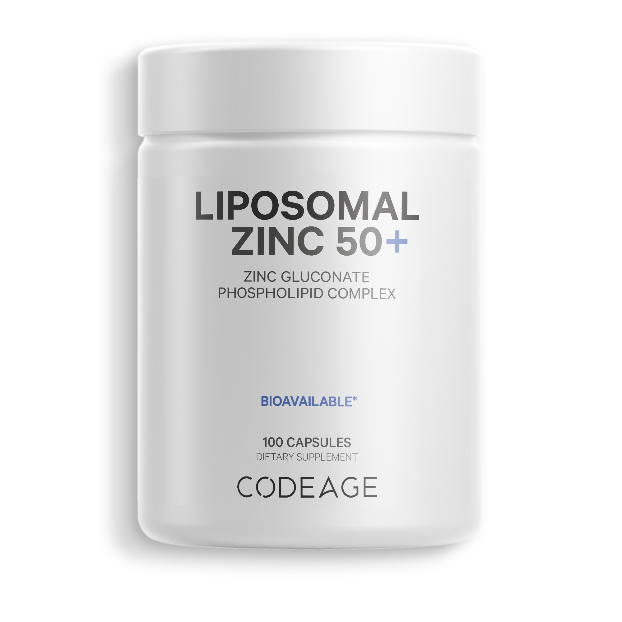 Codeage Liposomal Zinc 50 mg Capsules, Vegan Zinc Mineral Supplement