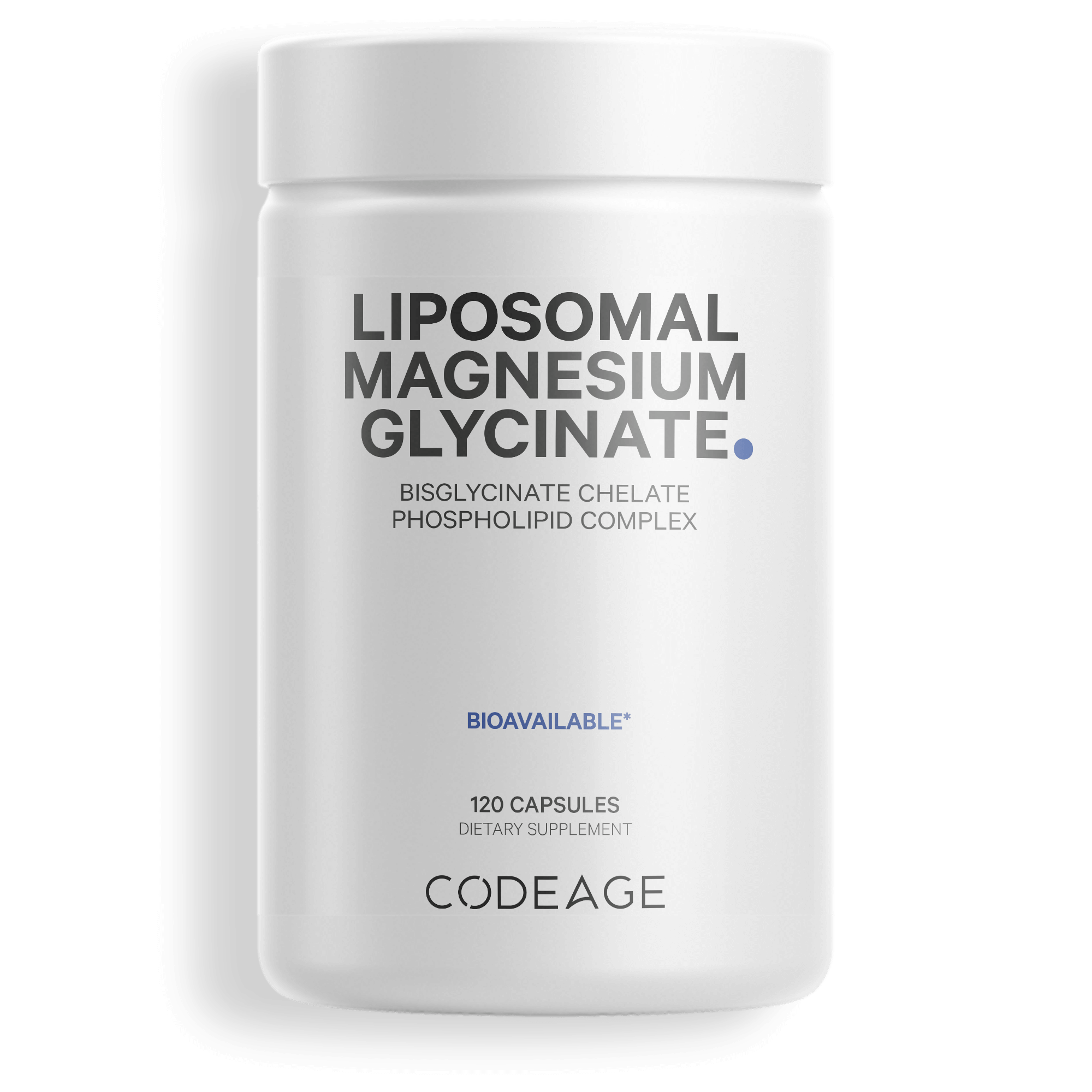 Codeage Liposomal Magnesium Bisglycinate Chelate Supplement Mineral Capsules