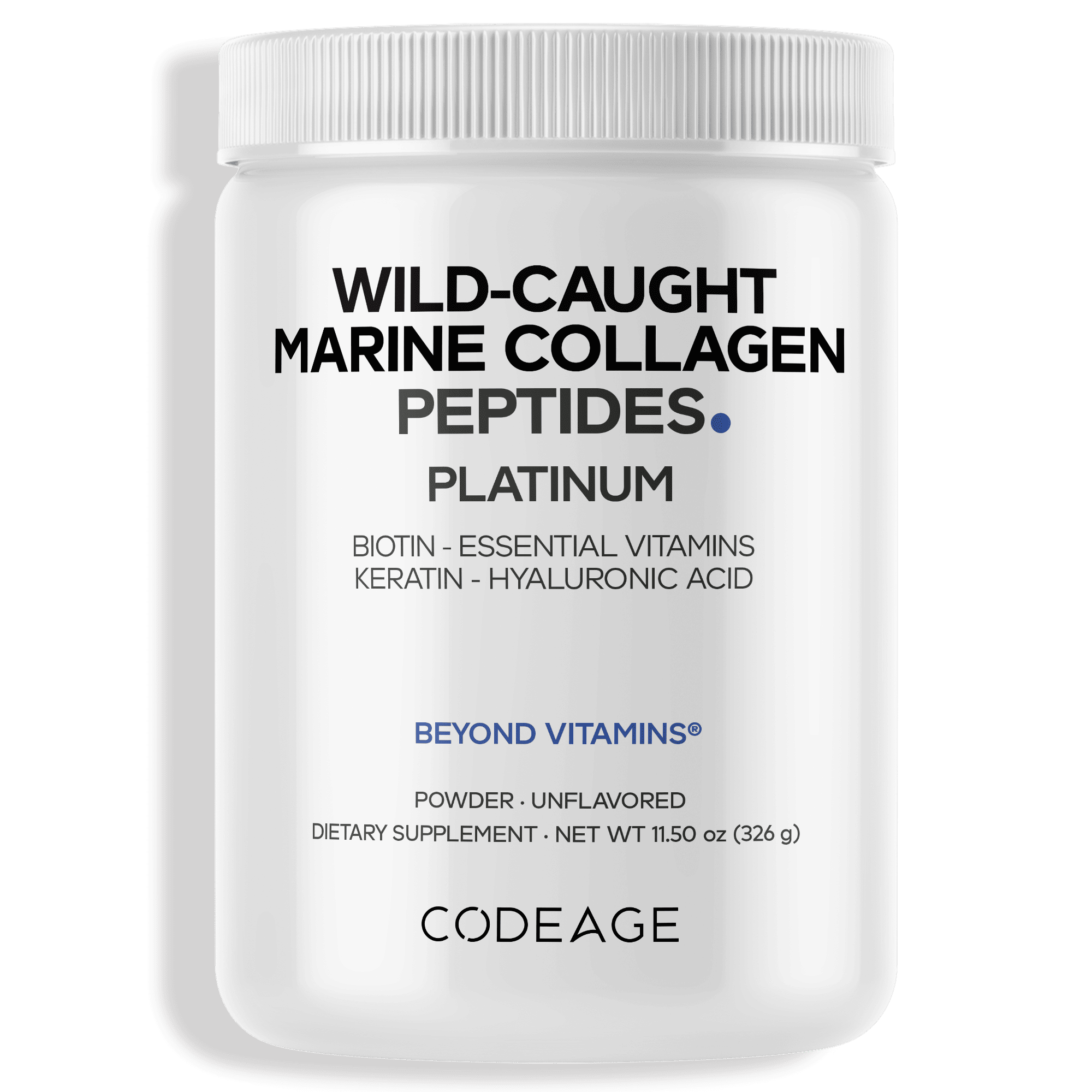 Codeage Wild Caught Marine Collagen Powder biotin vitamin c D3 niacin pantothenic acid supplements