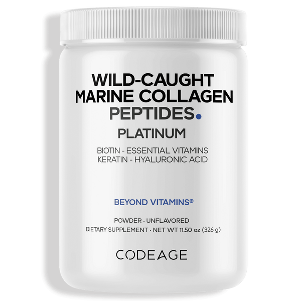 Wild Caught Marine Collagen Peptides Powder Platinum