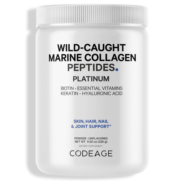 Wild Caught Marine Collagen Peptides Powder Platinum