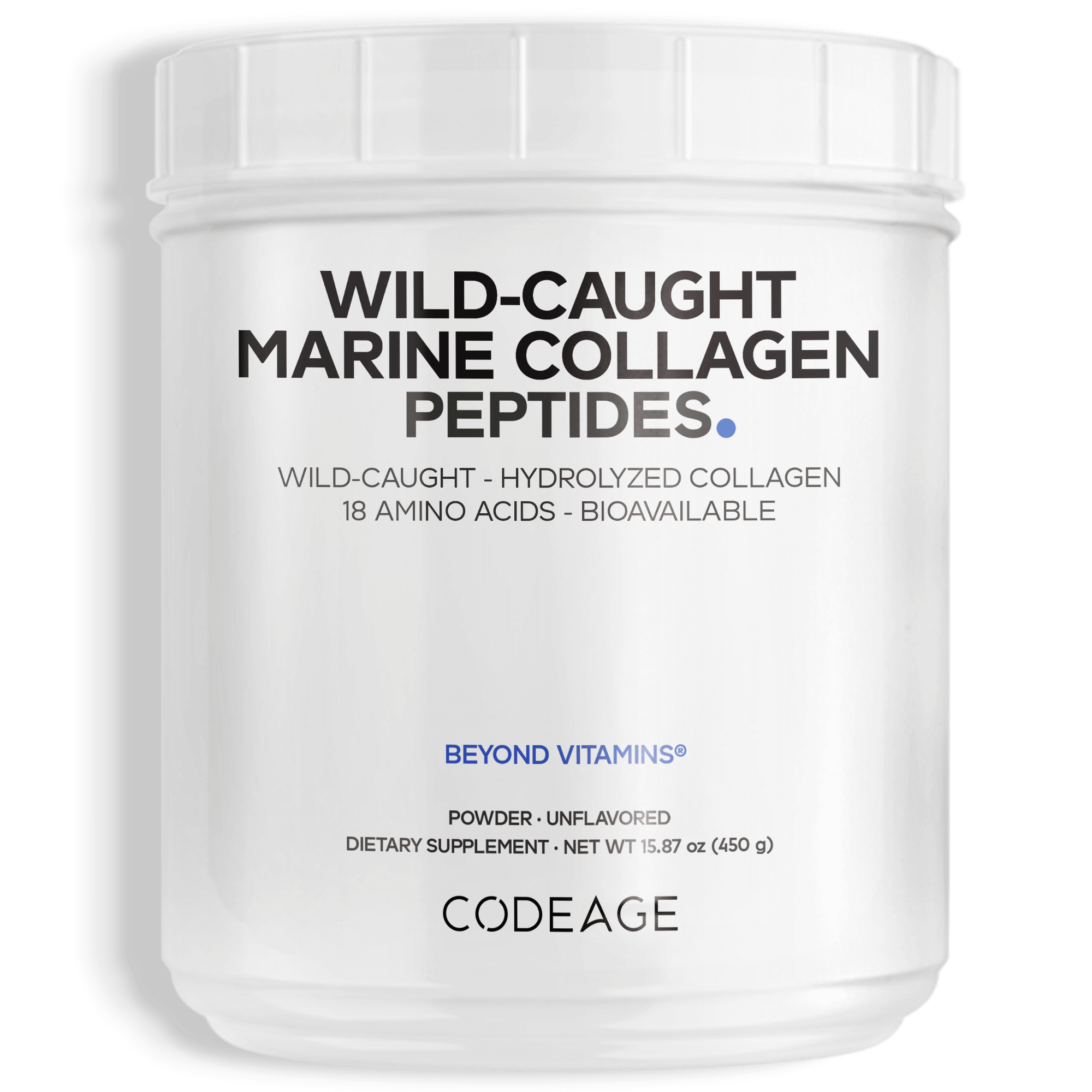 Codeage Marine Collagen Wild-caught best fish collagen peptides hydrolyzed powder supplement