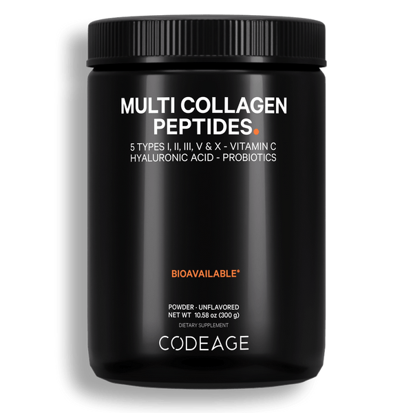 Multi Collagen Peptides Powder + Probiotics Black Edition