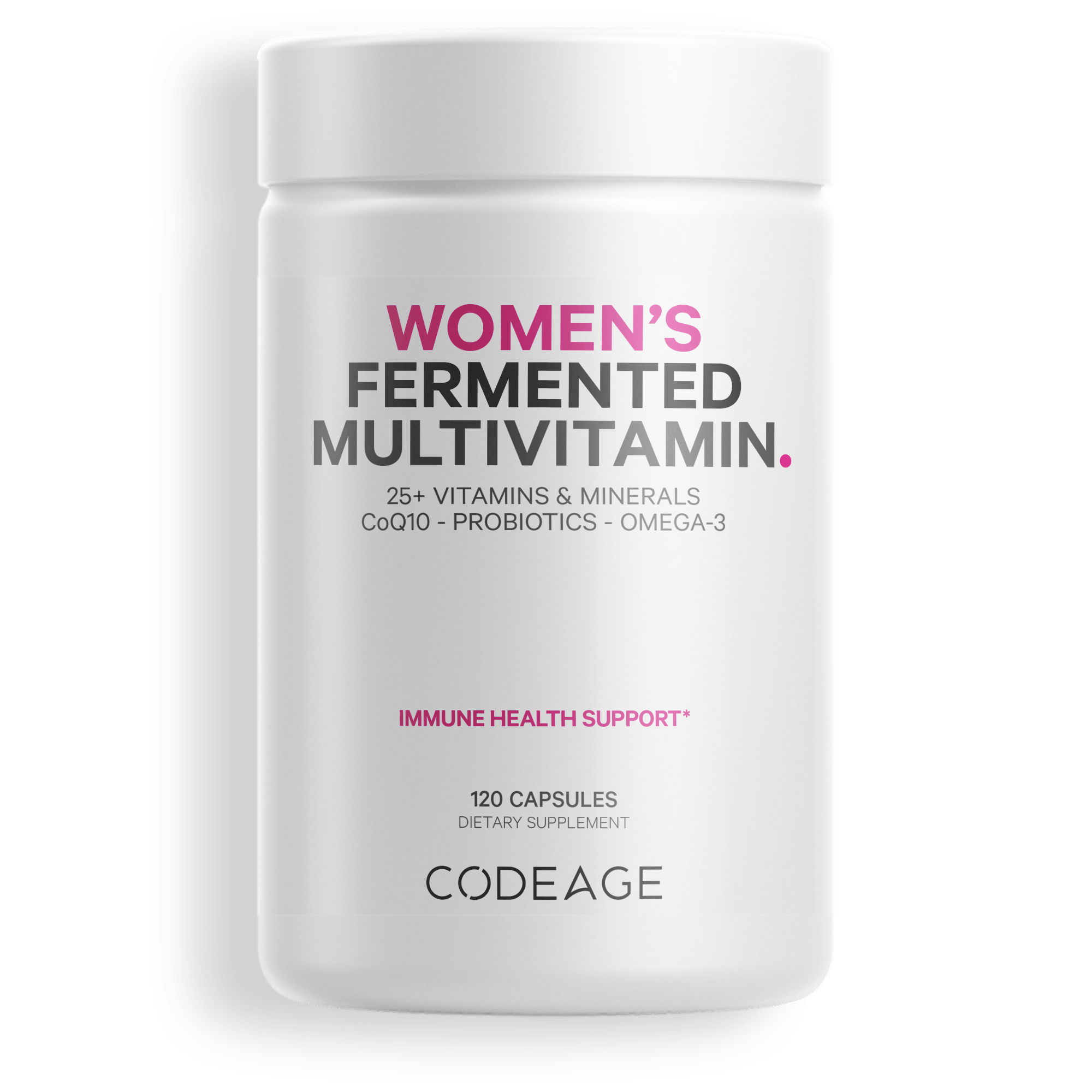 Codeage Women's Multivitamin Fermented Vitamins Supplement for Women, 25+ Vitamins & Minerals All-in-One, Whole Food Vitamins & Fermented Herbal Botanical Blend, Herbs & Plant Extracts