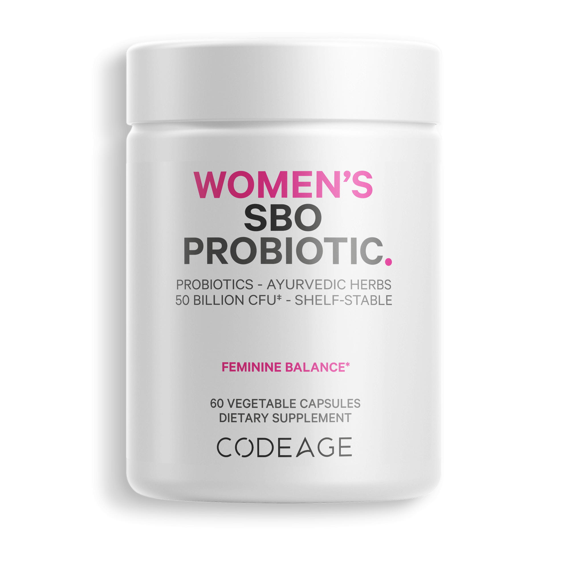 Codeage Women SBO Probiotic Supplement Front