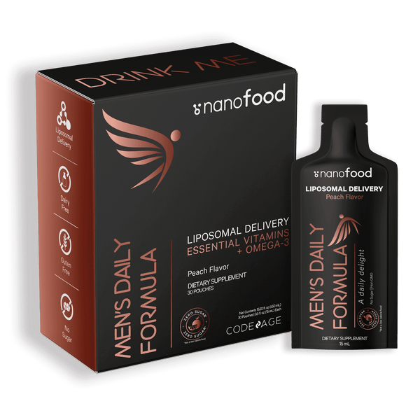 Nanofood Liposomal Men's Daily Multivitamin Liquid Pouch 